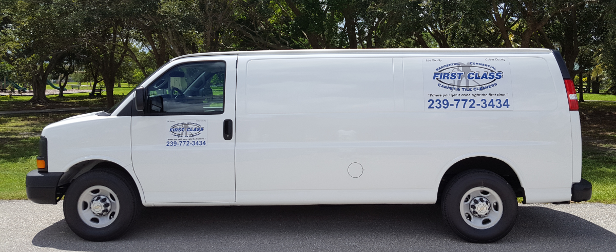 Firstclass carpet & tile cleaners logo